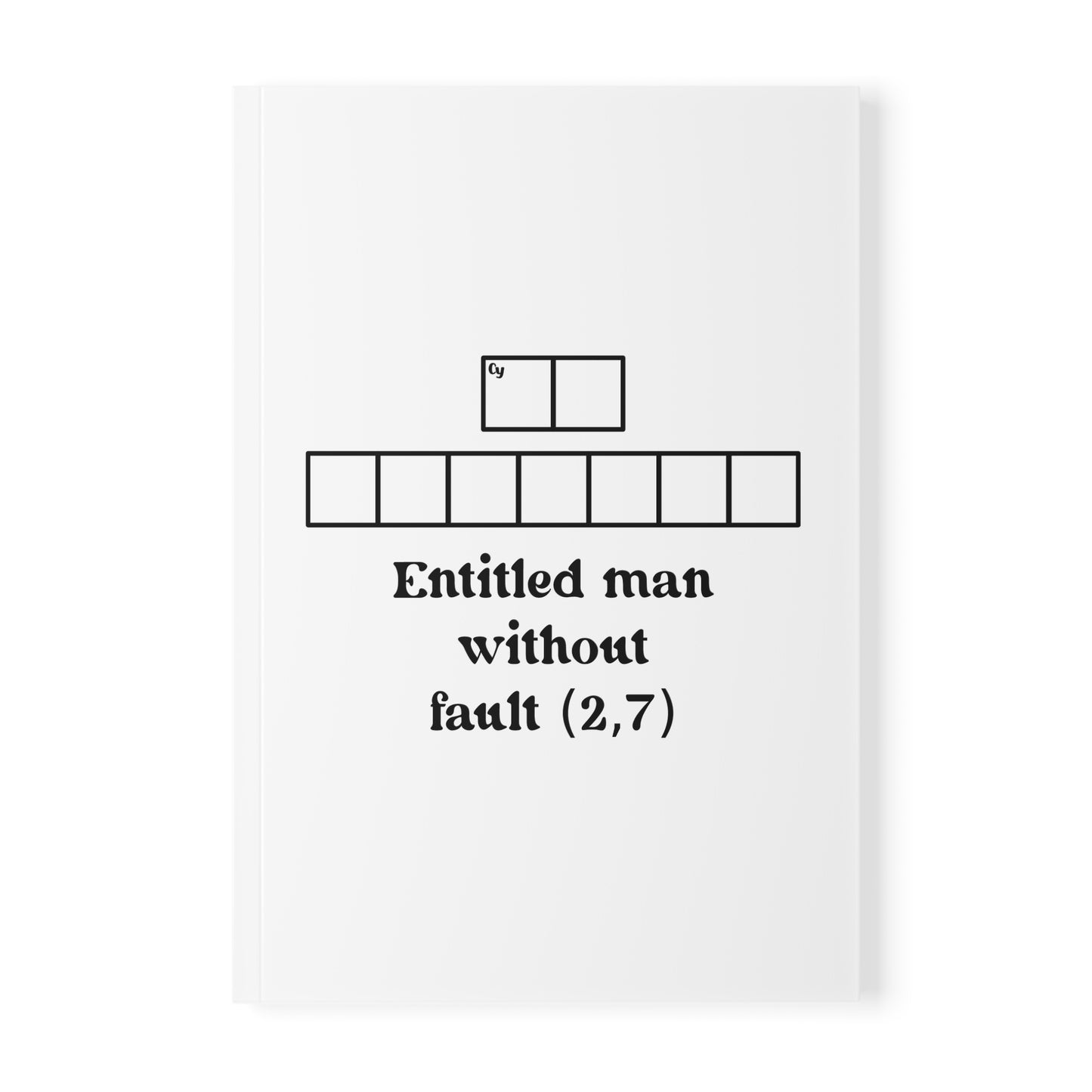 Cryptic Notebook, A5 - Personalised for Mr Perfect