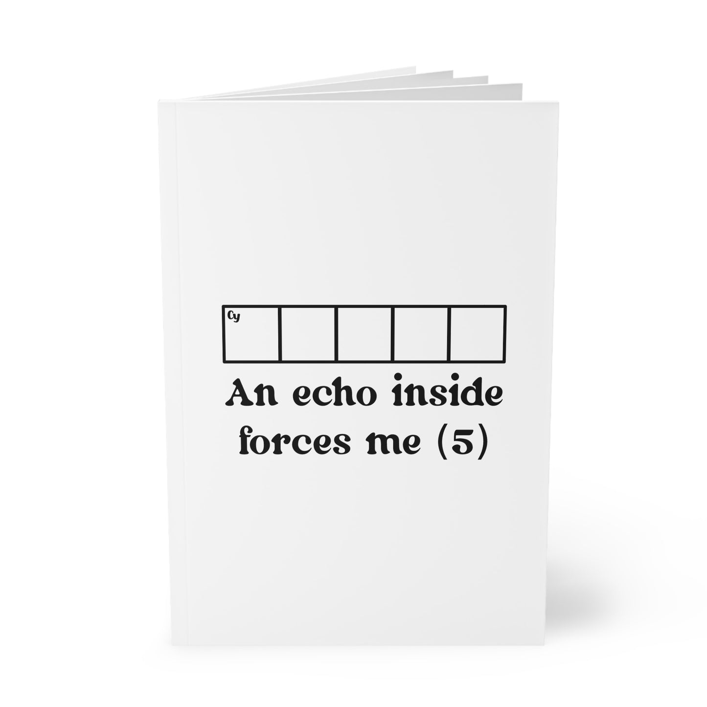Cryptic Notebook, A5 - Personalised for James