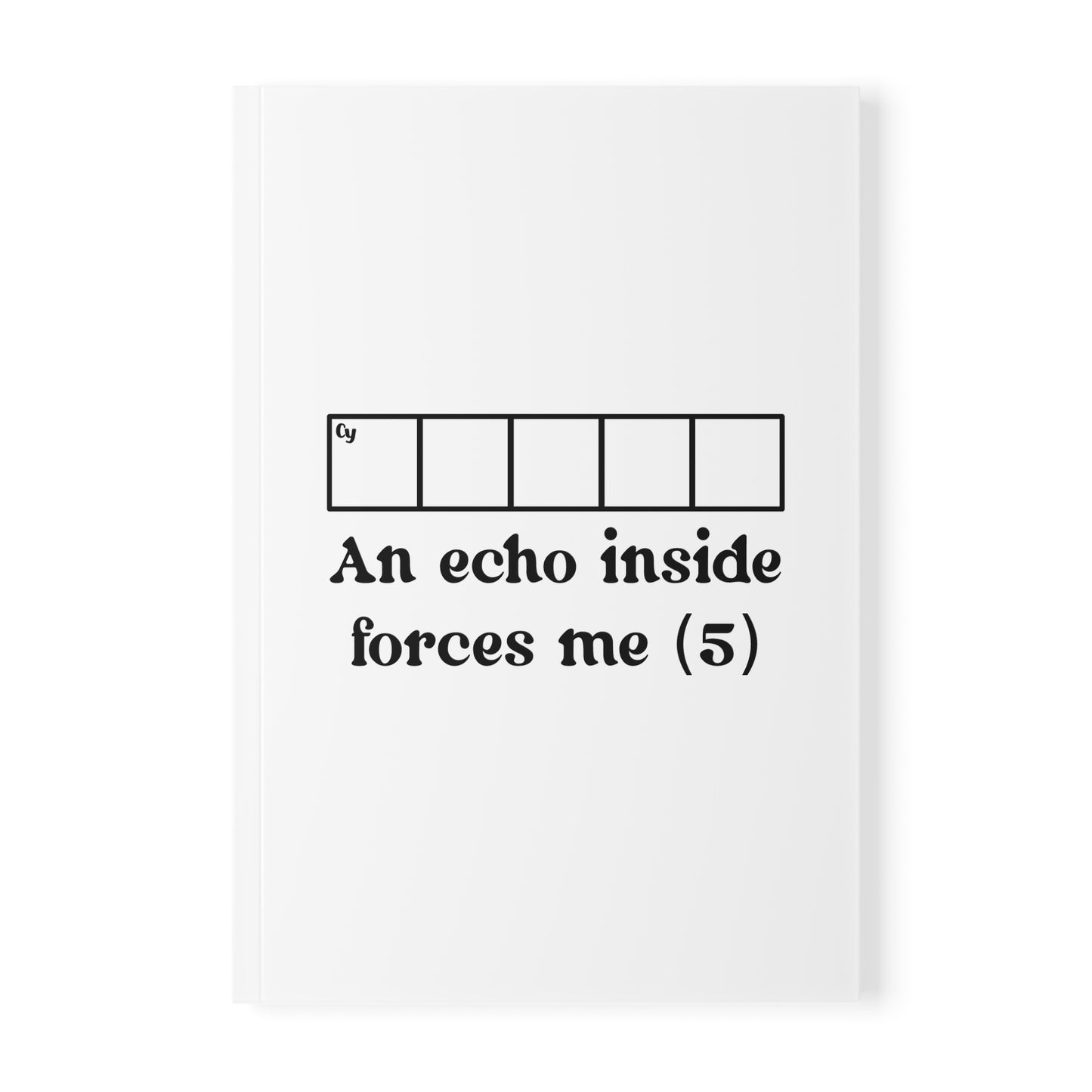 Cryptic Notebook, A5 - Personalised for James