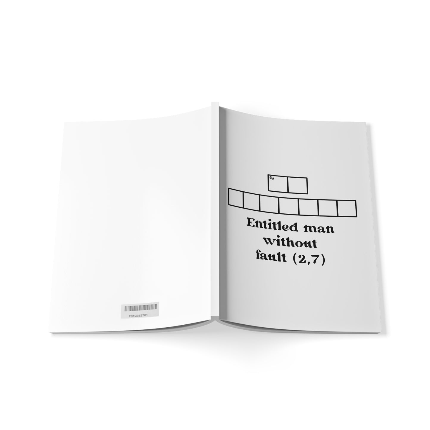 Cryptic Notebook, A5 - Personalised for Mr Perfect
